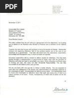 Finance Mandate Letter