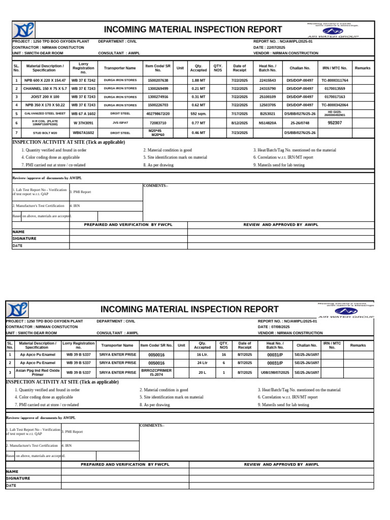 IMR ...........BLANK | PDF | Metals