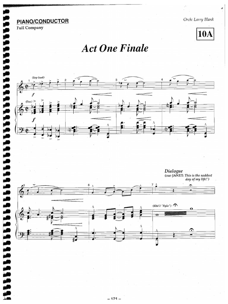 Act One Finale - The Drowsy Chaperone | PDF