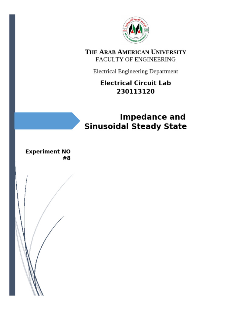 Experiment#8 | PDF | Electrical Network | Electrical Impedance