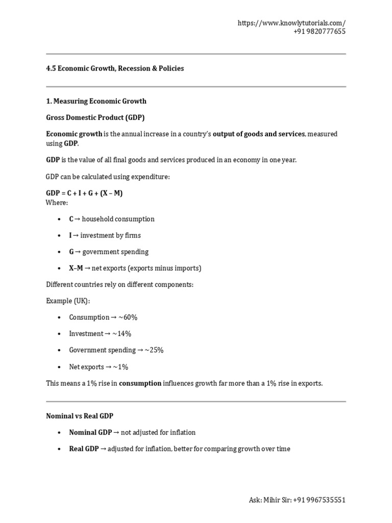 4.5 | PDF | Gross Domestic Product | Economic Growth