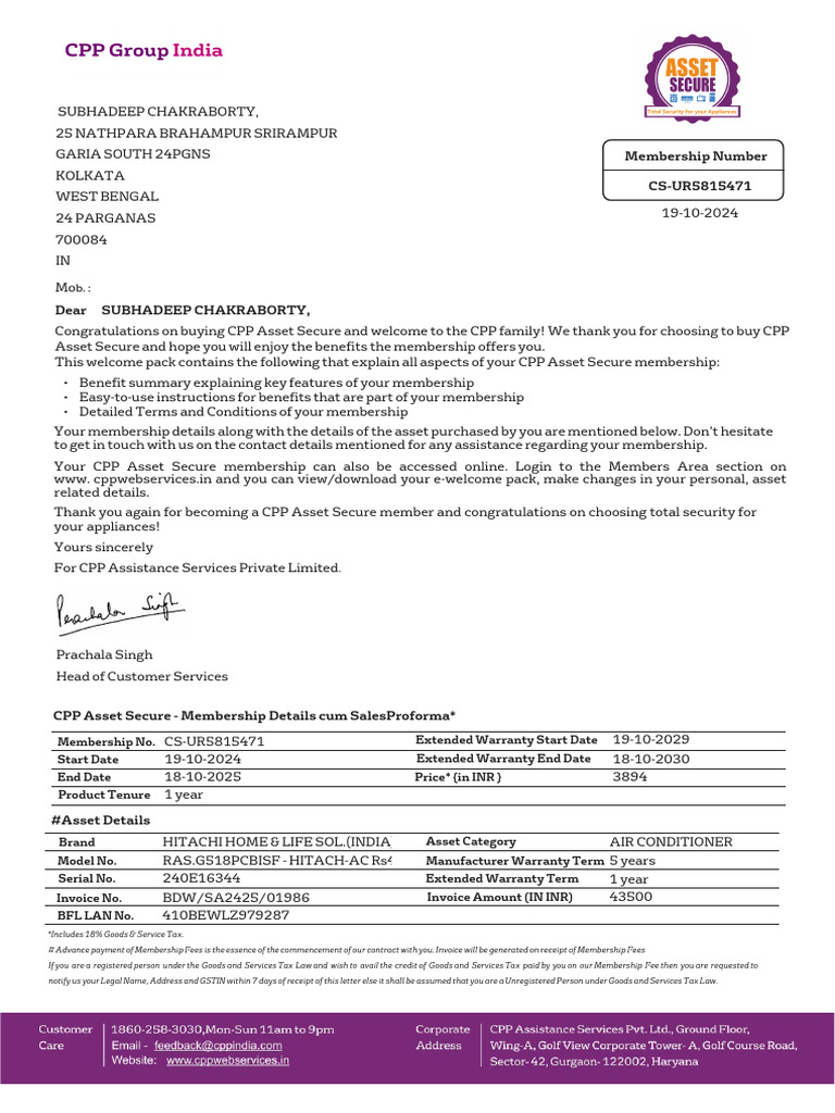 CPP Asset Secure Membership Overview | PDF