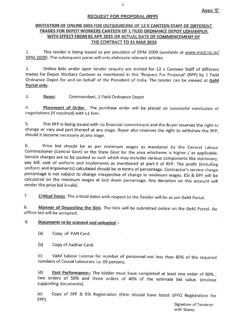 RFP 5 Tuskerkali | PDF