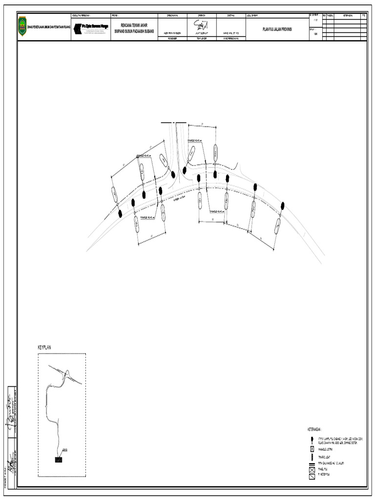 Plan Pju Jalan Prov Dan Jalan Desa Ic Padaasih-layout1 | PDF