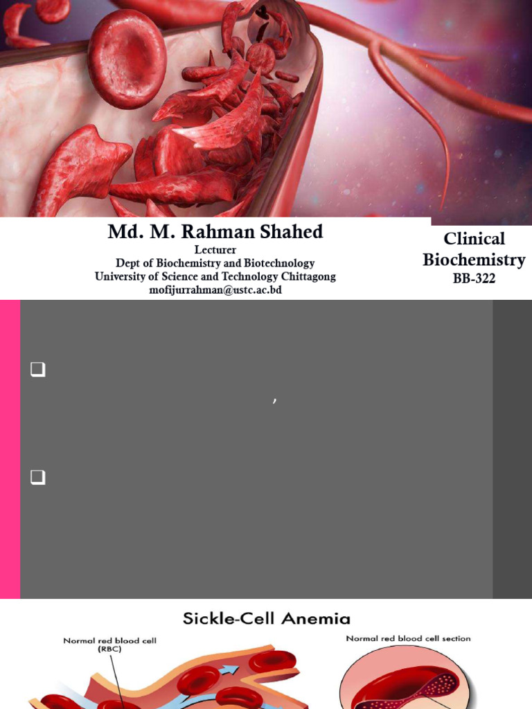 Sickle Cell Anemia Overview and Management | PDF | Hematology | Blood