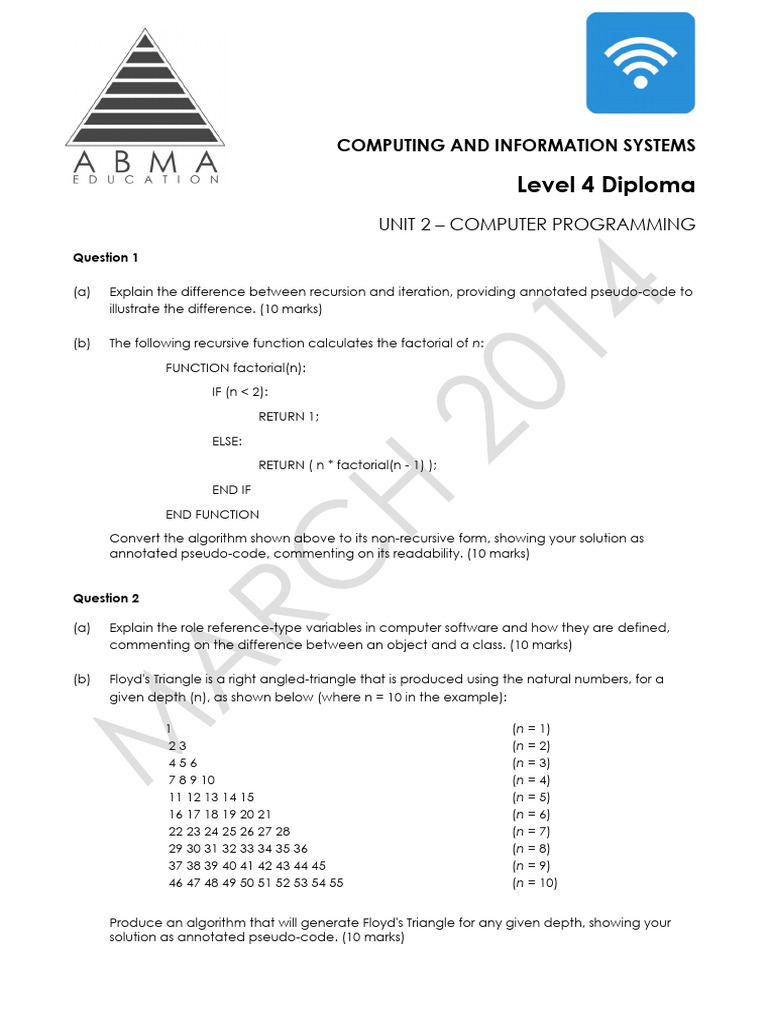 Recursion vs. Iteration in Programming | PDF | Applied Mathematics ...