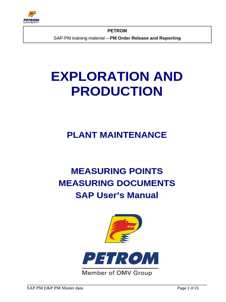 SAP PM Order Release Training Guide | PDF | Database Transaction ...
