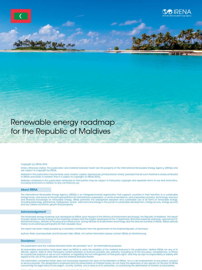Maldives Renewable Energy Roadmap | PDF | Renewable Energy | Photovoltaics