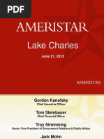Download Ameristar Casinos presentation for Lake Charles property by American Press SN97842854 doc pdf