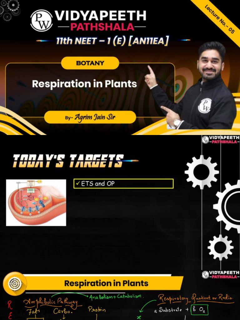 Respiration in Plants - 05 Class Notes (1) | PDF