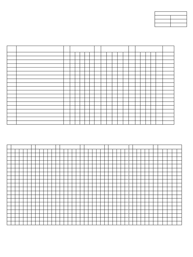Class Attendance Register Template | PDF