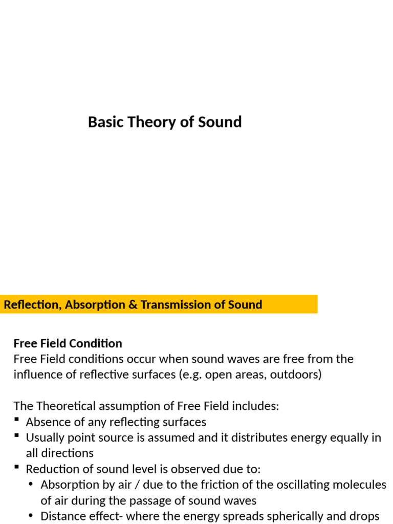 Understanding Sound Behavior and Absorption | PDF | Sound | Acoustics