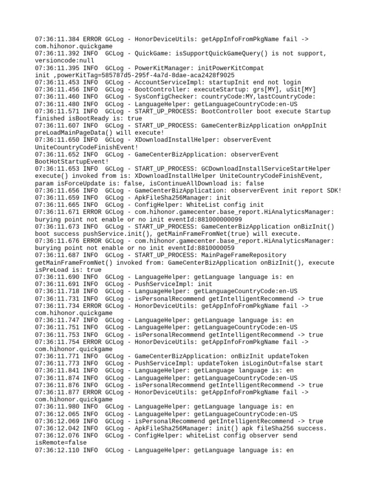 Honor Device Log Analysis Report | PDF | Information Technology | Web ...