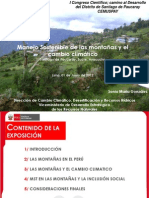 Expo Manejo Sustenible de La Montaña y El Cambio Climatico Por 50 Año Santiago de Paucaray, y Cemuspay Lima Peru
