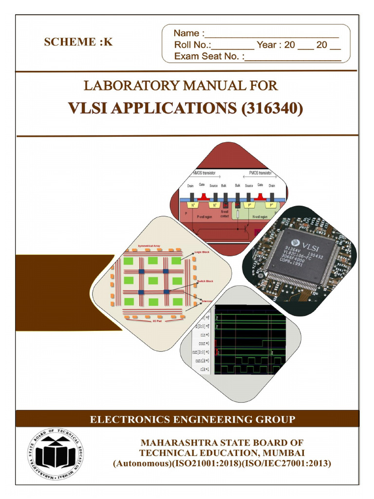 VLSI Applications Laboratory Manual | PDF | Field Programmable Gate ...