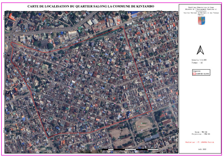 Carte Du Quartier Salongo | PDF