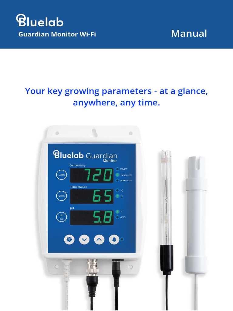 Guardian Monitor Wi-Fi User Manual | PDF | Calibration | Ph
