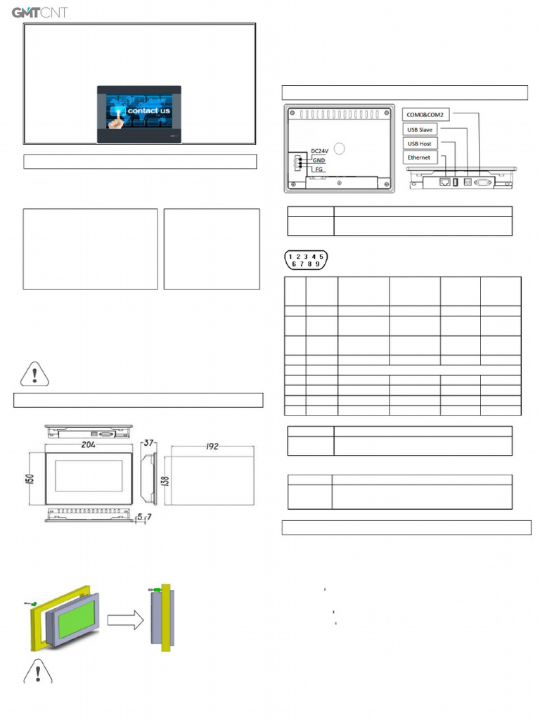 HMI Operator Panel Setup Guide | PDF | Programmable Logic Controller | Usb