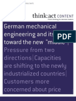 German Mechanical Engineering and Its Path Toward The New "Middle"