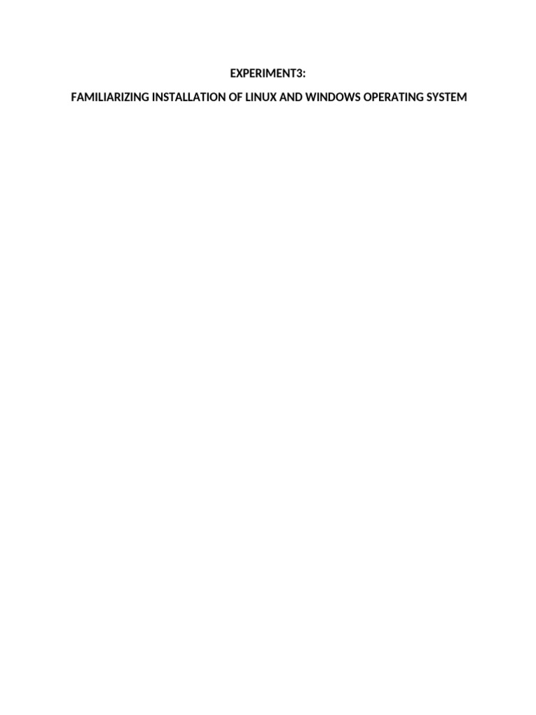 Experiment 3 | PDF
