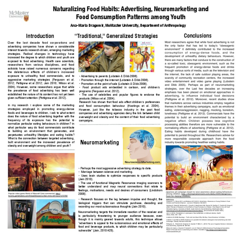 Impact of Food Ads on Children's Health | PDF | Advertising ...