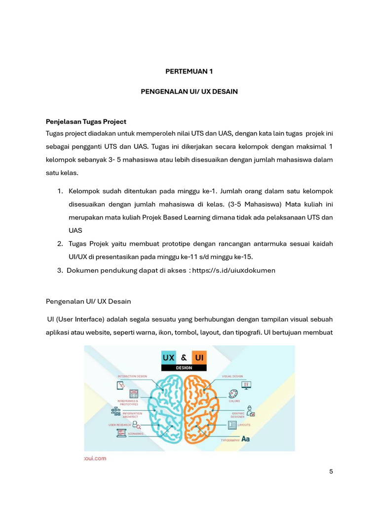 Pengenalan UI/UX Desain untuk Proyek Mahasiswa | PDF