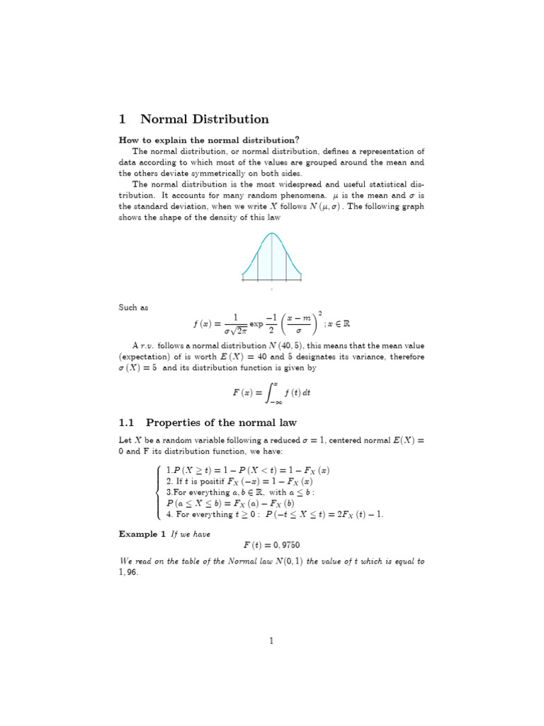 Normal Distribution | PDF