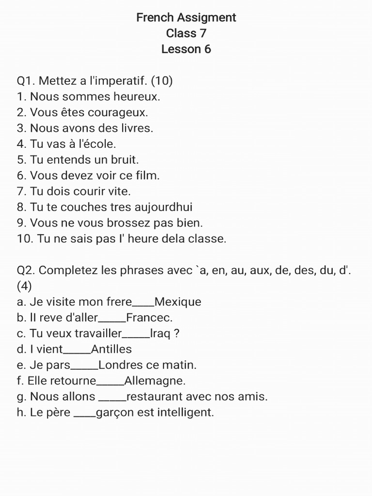 Lesson 6 Assignment | PDF