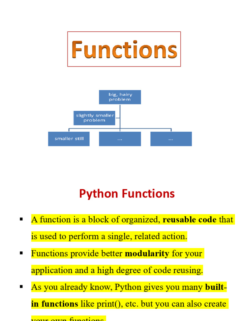 Understanding Python Functions Guide | PDF | Parameter (Computer ...