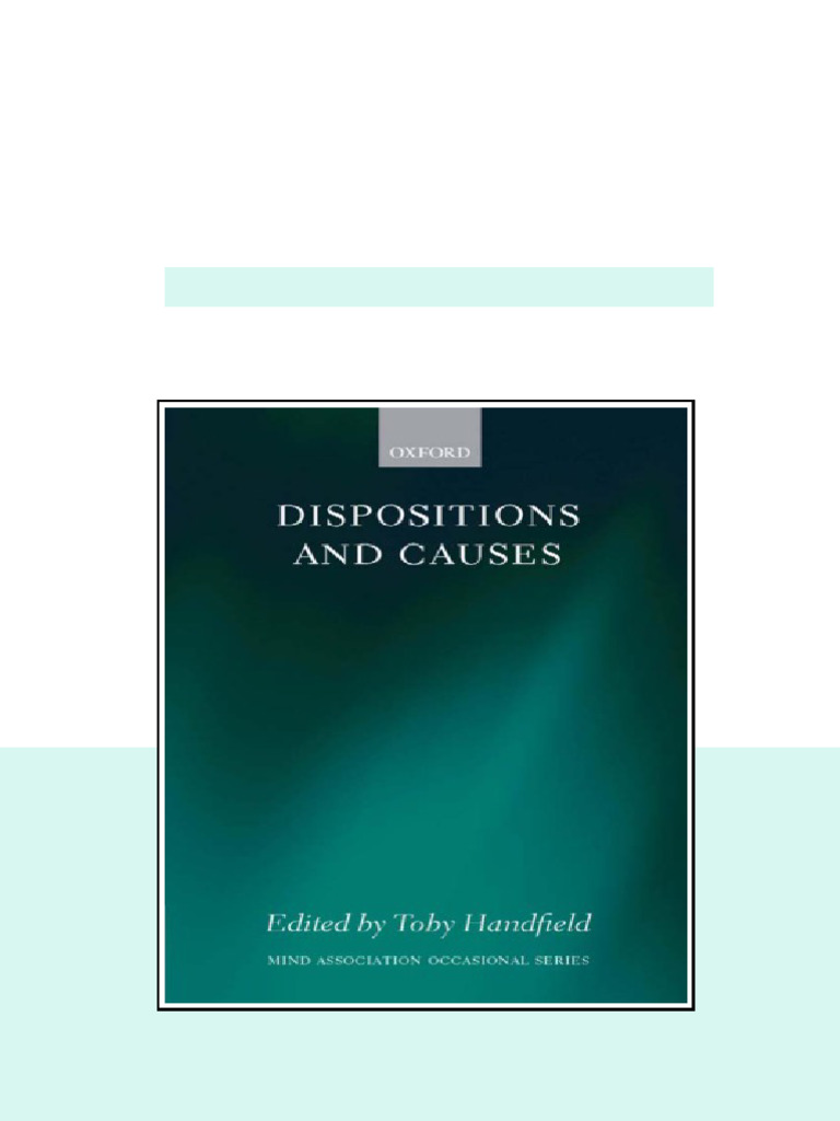 Dispositions And Causes Repr Handfield Toby available instanly | PDF ...