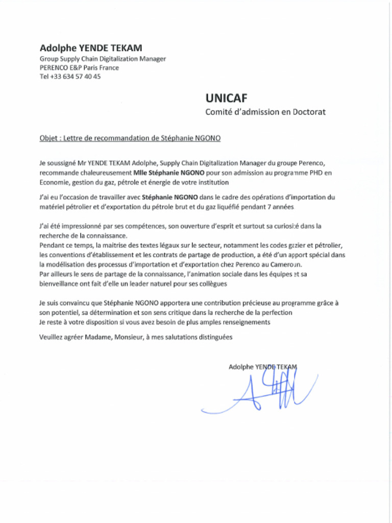 Lettre de Recom | PDF