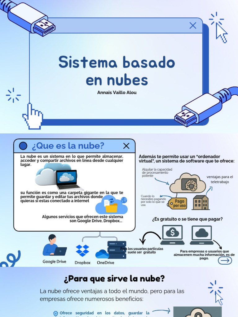 Ventajas y Funcionamiento de la Nube | PDF | Computación en la nube ...