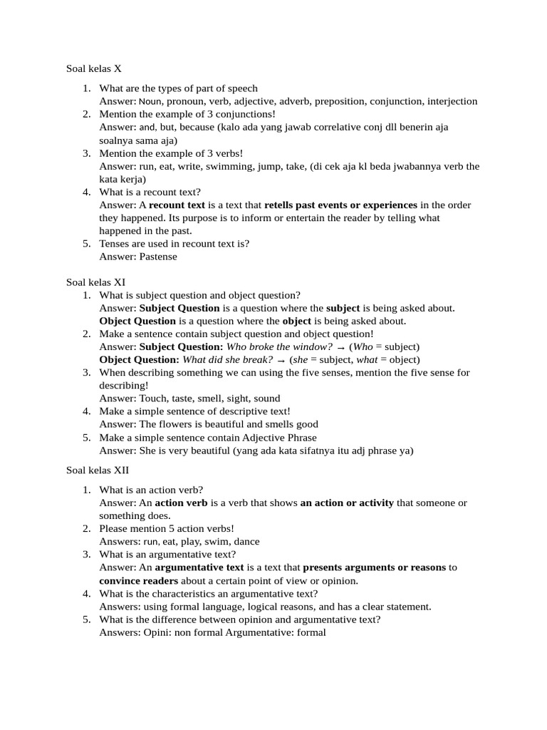 English Grammar and Text Types Quiz | PDF