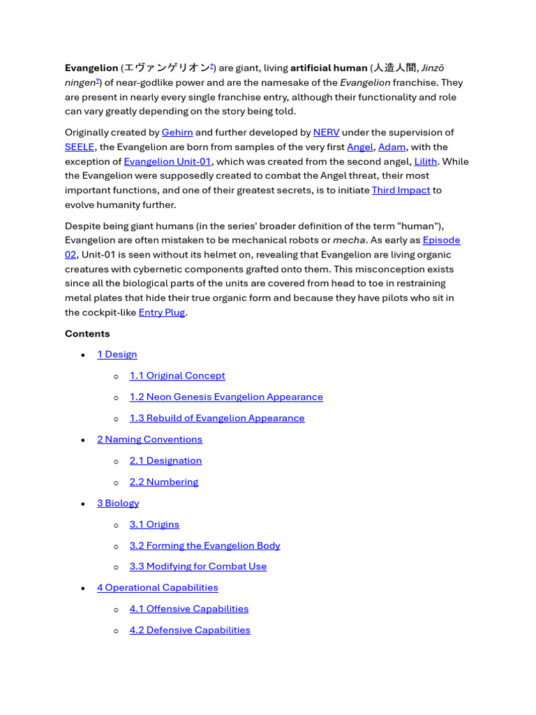 Understanding Evangelion's Origins and Design | PDF | Compositions ...