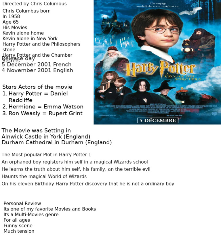 Harry Potter Movie Overview and Review | PDF