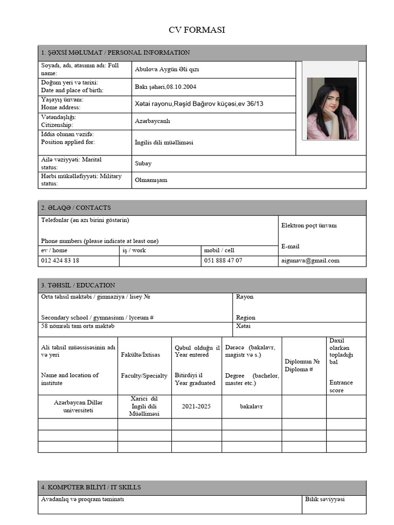 CV PDF | PDF