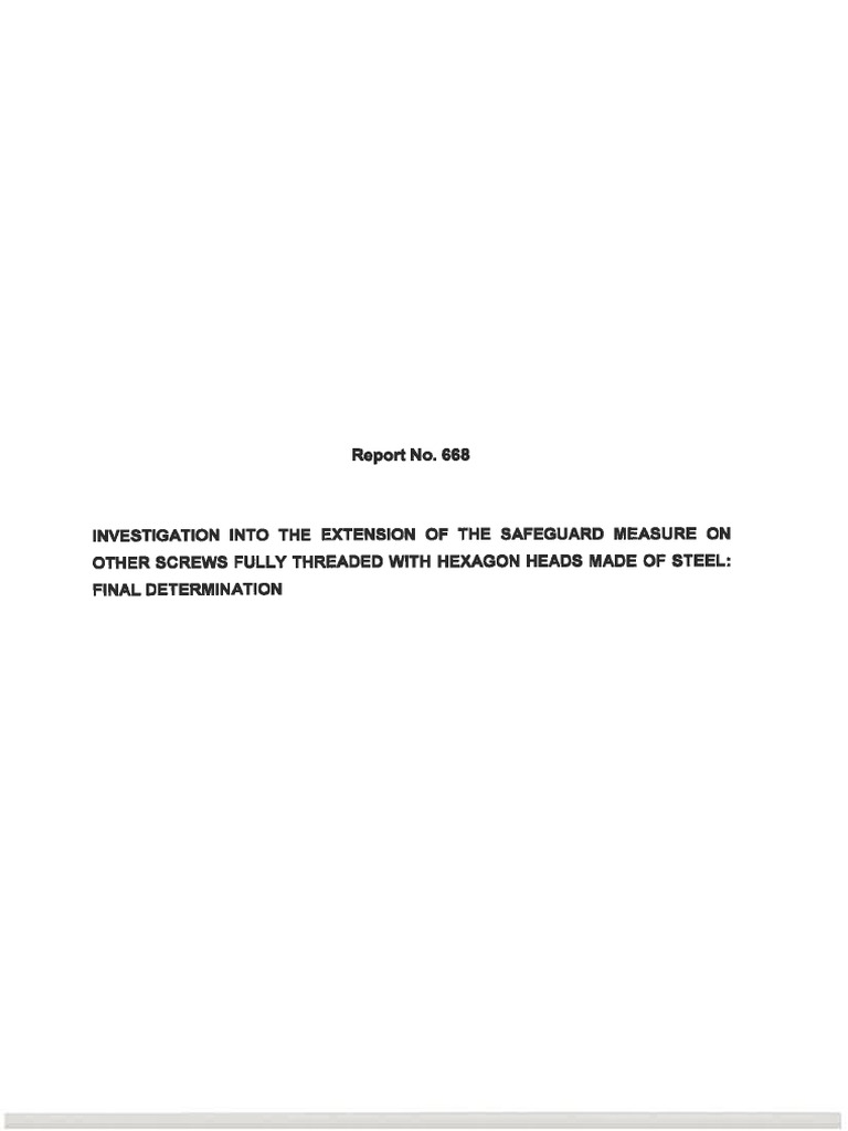 Report 668 | PDF