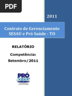 Pró-Saúde - SESAU-TO - PRESTAÇÃO DE CONTAS - Setembro - 2011