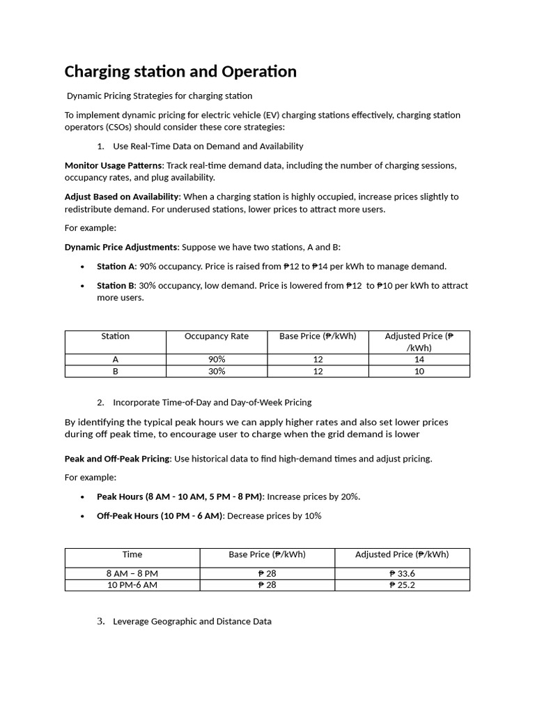 Dynamic Pricing for EV Charging Stations | PDF | Electric Power ...