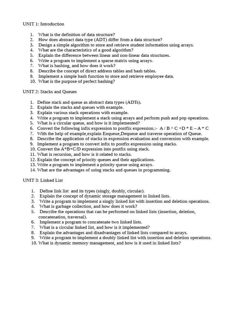 Data Structures and Algorithms Guide | PDF | Queue (Abstract Data Type ...