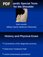 Shoulder Special Tests Overview | PDF | Anatomical Terms Of Motion | Arm