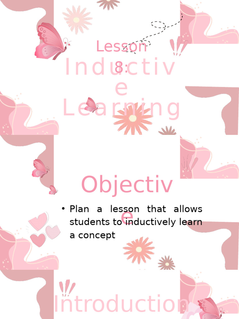 Inductive Learning Lesson Plan Guide | PDF