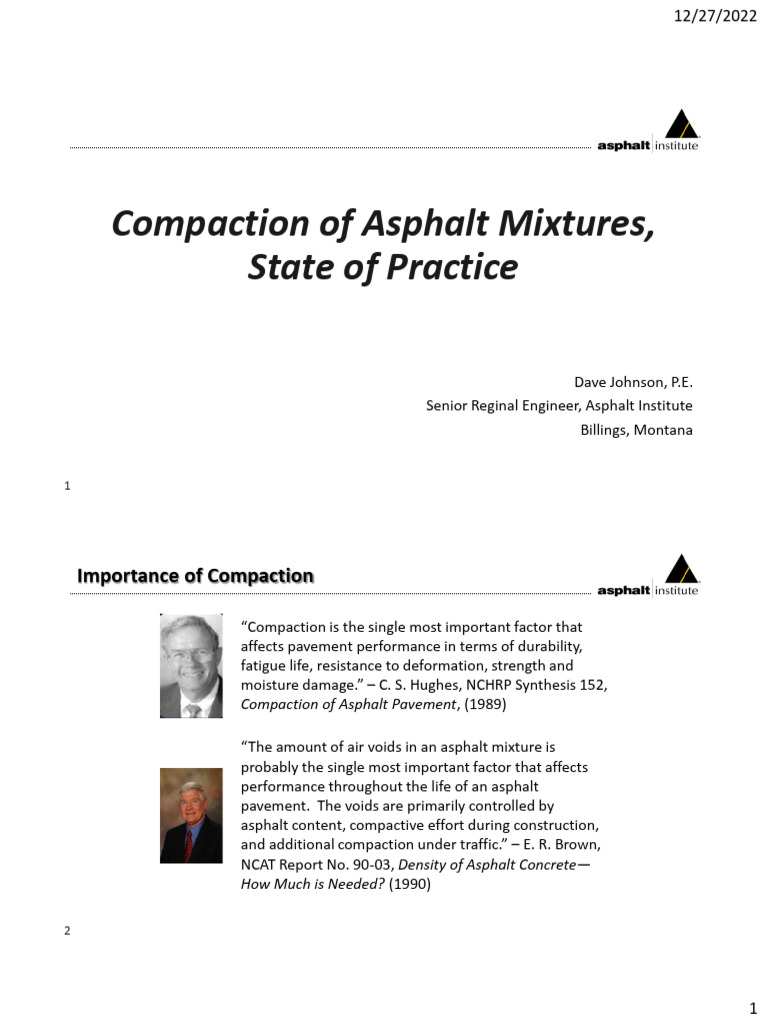 Asphalt Compaction Techniques Explained | PDF | Road Surface | Concrete
