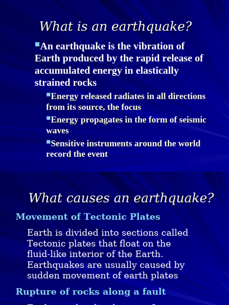 Understanding Earthquakes and Their Causes | PDF | Earthquakes | Seismology