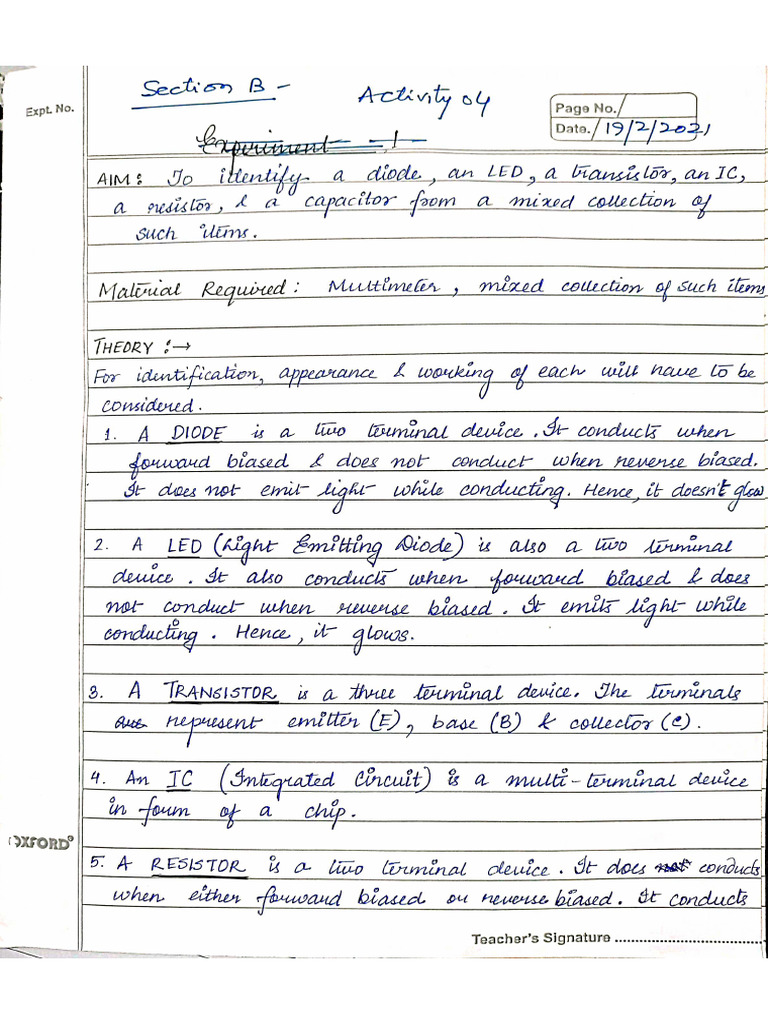 Section B Activity 1 | PDF