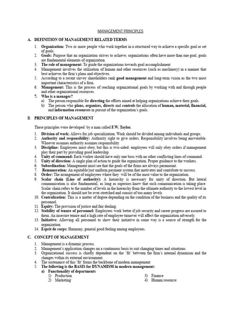 Key Management Principles Explained | PDF | Leadership | System