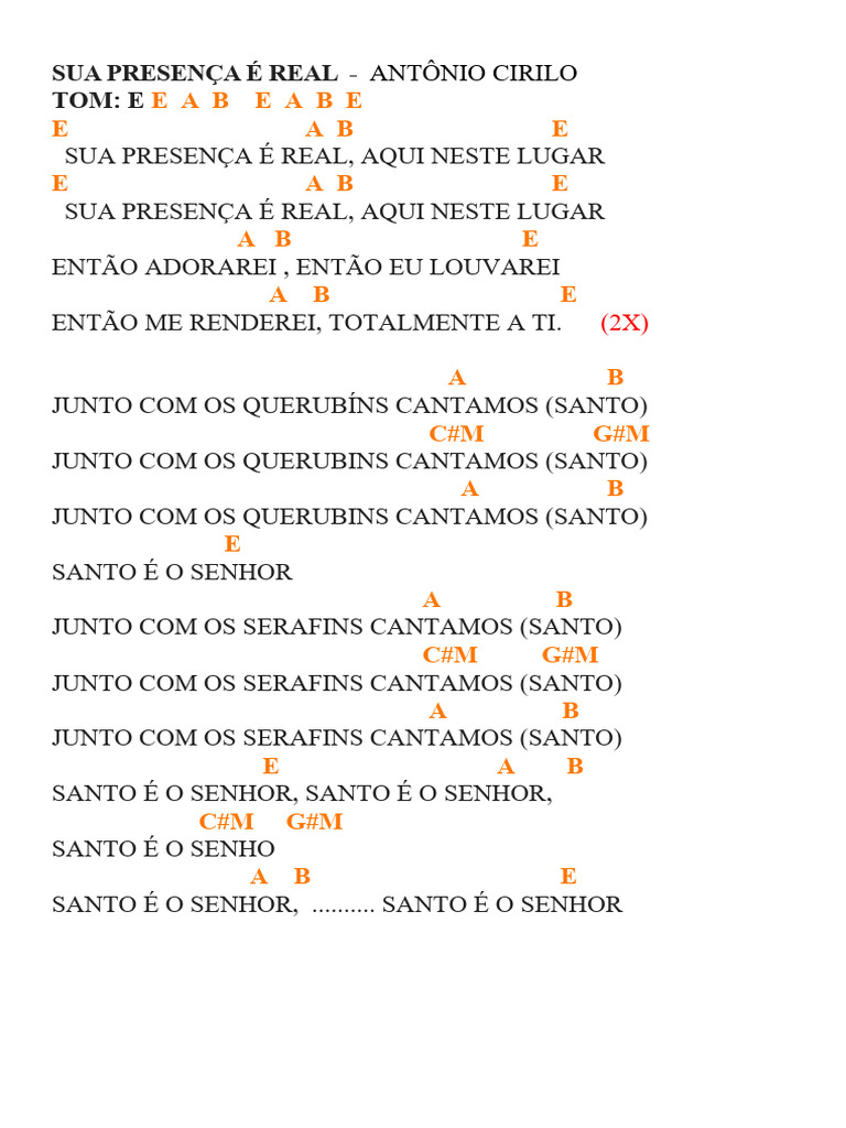 Letra da Música 