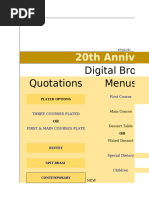 3-Course Menu Selection Guide | PDF