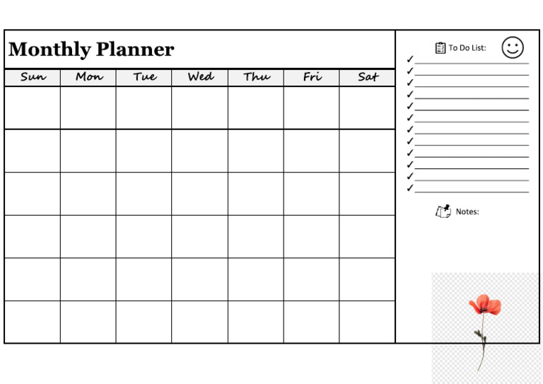 12 Monthly Planner | PDF