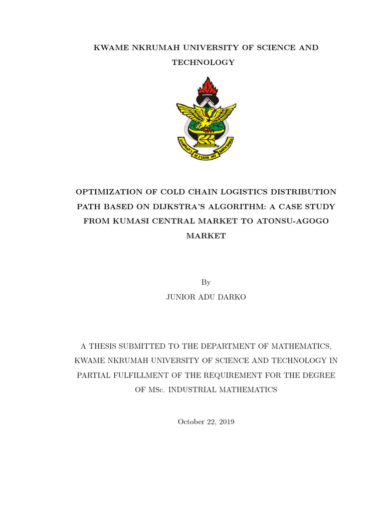 Cold Chain Logistics Optimization Study | PDF | Routing | Vertex (Graph ...